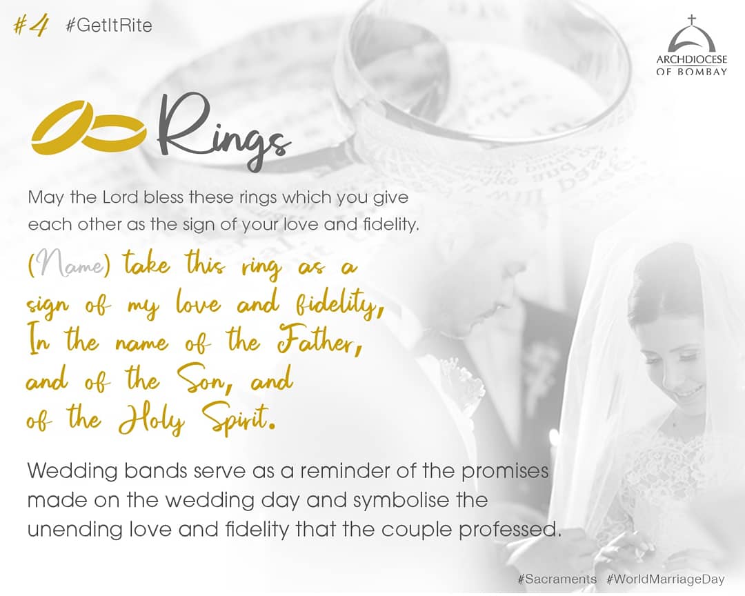 archbombay's tweet photo. #GetItRite The Marriage Rite #WorldMarriageDay #WMD

#Sacrament #Marriage #Matrimony #Matrimonial #Catholic #CatholiChurch 
#Love #Wedding #Love #Promise #Consent #Trust #Jesus #Christ https://t.co/fpDpg35K55