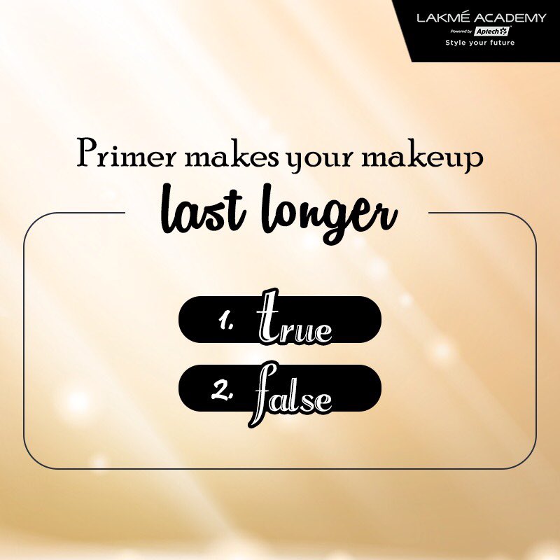 Wondering how to let your makeup last longer? Will using a primer help? Listen to it straight from #MakeupEnthusiats. Let us know your answers in the comments section. Tag your friends for this #MakeupQuiz.

#Makeup #LearnMakeup #MakeupGoals #Quiz #MakeupSkills#MakeupApplication