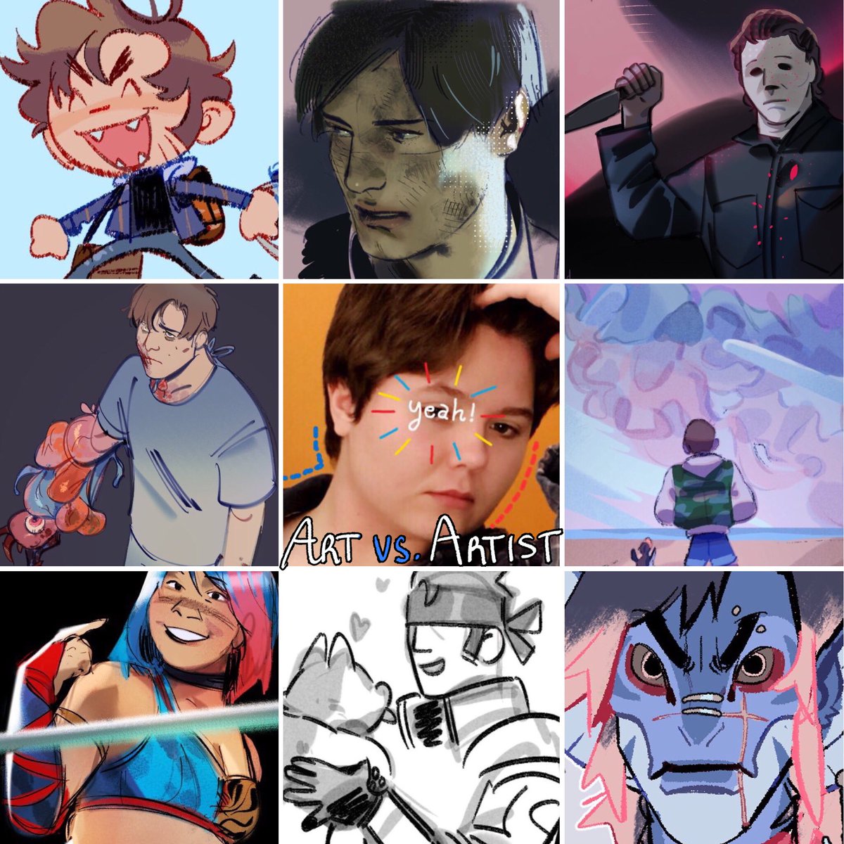 i like colours that uhhh stand out from the rest of the image it seems! #artvsartist 