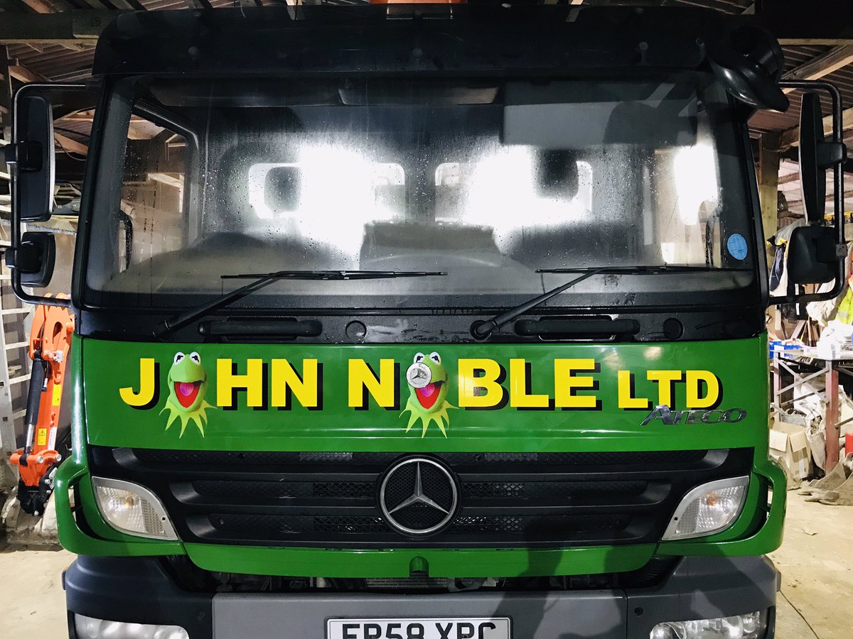 SDSigns1's tweet photo. John Noble Ltd are all ready to go with their recent refurbished Mercedes. #goinggreen #Mercedes #groundworks #construction #whitby https://t.co/Osiu1QjXf6