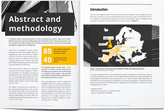 Get our report on the DLT-based companies of #Berlin, meant to shed light on the current and future development of Berlin's #Blockchain ecosystem, based on data gathered from the players themselves.<a href="/GETJolocom/">Jolocom</a>, <a href="/gridsingularity/">Grid Singularity</a>, <a href="/centrifuge/">Centrifuge</a>, <a href="/MXCfoundation/">Moonchain | Free Web3 Hardware</a> bit.ly/2WKF2bb