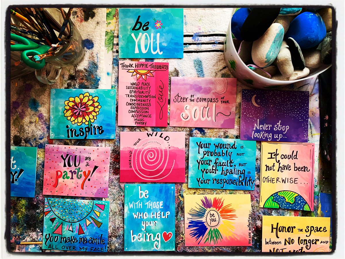 denisetrachart's tweet photo. Recent work. #creatingcadence #denisetrachart #handpainted #handlettering #spirituality @SpiritHealthMag @CeCeMarizu @ArtinAmerica https://t.co/U5AGAhg5Gl