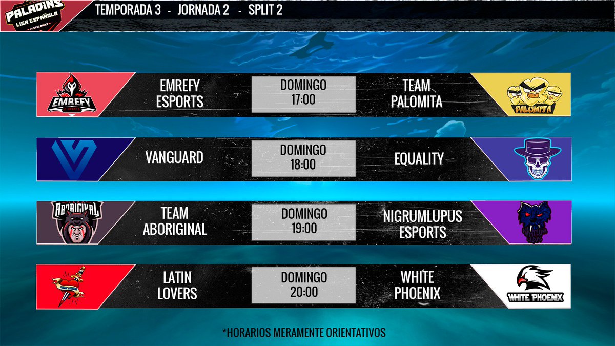 LEPaladins's tweet photo. | HORARIO |

Estos son los partidos que se jugaran esta segunda jornada en #LEPaladins https://t.co/WcYVRrPSWw