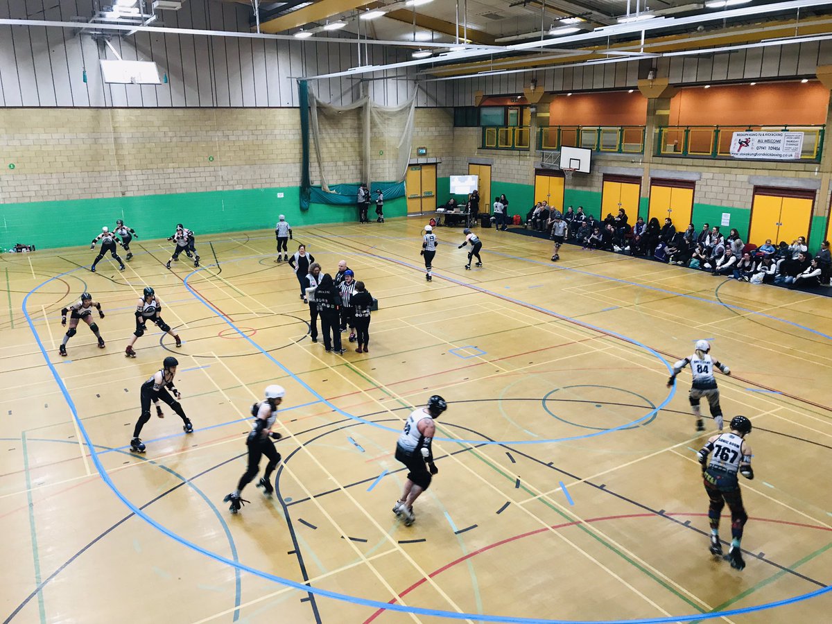 We’re so excited to be hosting and playing in our first <a href="/BritishChamps/">(NOT) SARAYA.</a> TW3 game today in #StokeonTrent! First up Coventry Roller Derby v <a href="/railtownlocos/">RailtownLocoRollers</a>. Follow <a href="/BritChampsLIVE/">British Champs LIVE</a> for scores #WEARESCR