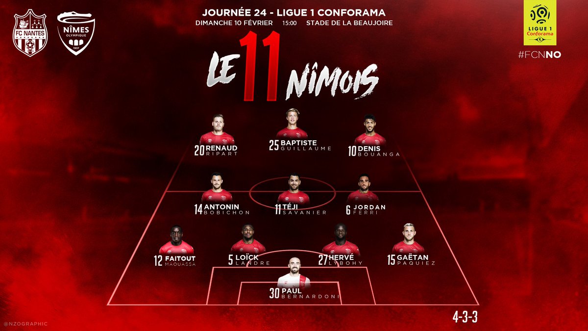 24e JOURNÉE DE LIGUE 1 CONFORAMA : FC NANTES - NIMES OLYMPIQUE  - Page 2 DzC6L6fWsAEFOe7