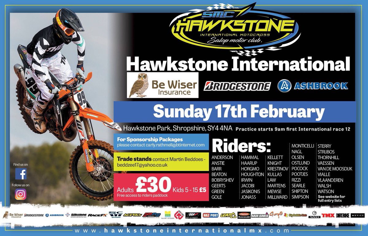 HawkstoneInt's tweet image. A week today!! @shaunsimpson24 @tommysearle100 @MaxAnstie @benwatsonmx @mewse44 @olsen61 @ajasikonis @adamsterry811 👍🏼✊🏼👍🏼😁