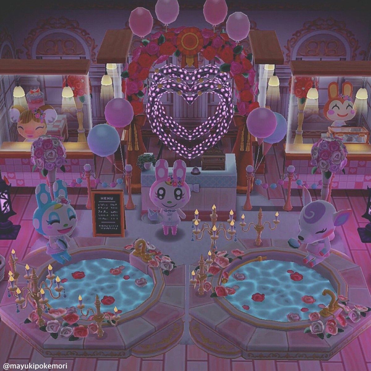 laslowlife's tweet photo. 💖🥀憧れのRose Spaで
      Happy バレンタインデー🥀💘
#ポケ森ニンドリ #ACPC 
#AnimalCrossingPocketCamp
#AnimalCrossing #PocketCamp https://t.co/9Soz7uBnUX