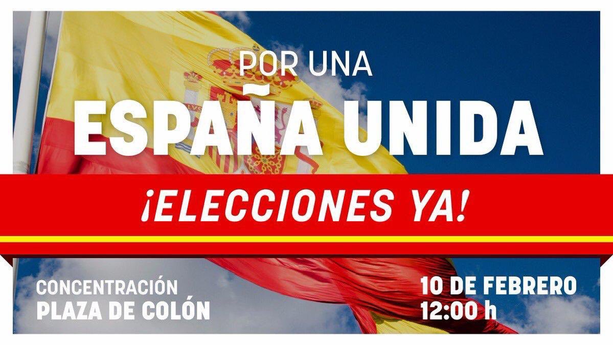 Albert_Rivera's tweet photo. Hoy Colón tiene que ser un clamor en defensa de la nación española y por #EleccionesYa. Hay una mayoría de ciudadanos que no aguanta ni una concesión más al separatismo y no comparte el ‘todo vale por el poder’ de Sánchez. Y lo vamos a demostrar.

Allí nos vemos en un rato 💪🏻🇪🇸 https://t.co/TZGYPRguJN