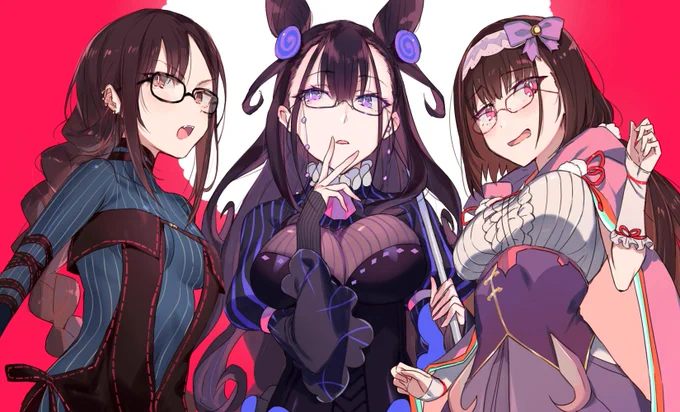 黒髪メガネ3人組 #FGO 