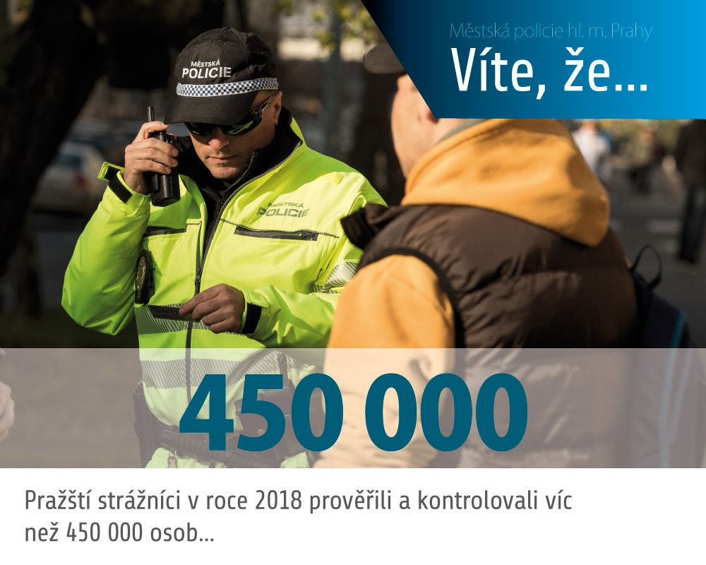 MP_Praha's tweet photo. Víte, že …
Pražští strážníci v roce 2018 prověřili a kontrolovali více než 450 000 osob, z toho bylo 279 v celostátním pátrání Policie ČR?
#zmentesvujdres #mppraha #praha #city #police #policie #straznici #jsmetuprovas #izs #linka156 #viteze https://t.co/aseLqKn7hR