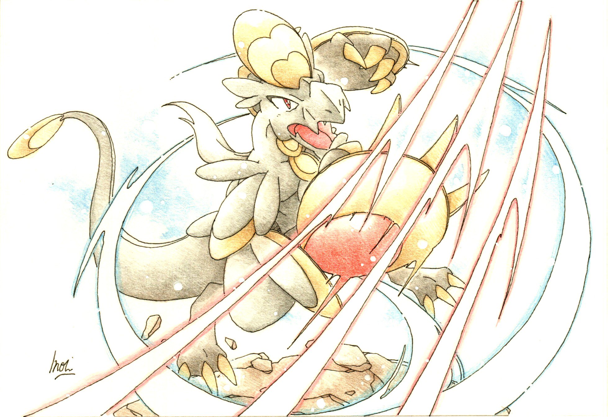 Twitter 上的 Inori 今日のポケモン図鑑 ｎｏ ７７１ ジャランゴの スカイアッパー T Co G1mkpkcglq Twitter