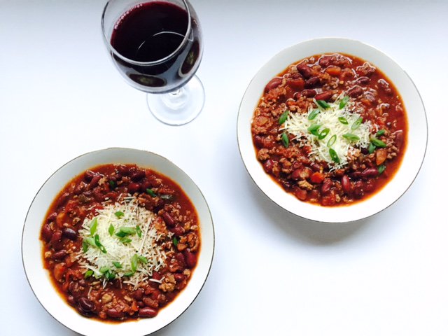 Slow Cooker Turkey Chili with Red Wine #Recipe @  bit.ly/2l5IxGB 
 #delicious #food #recipes