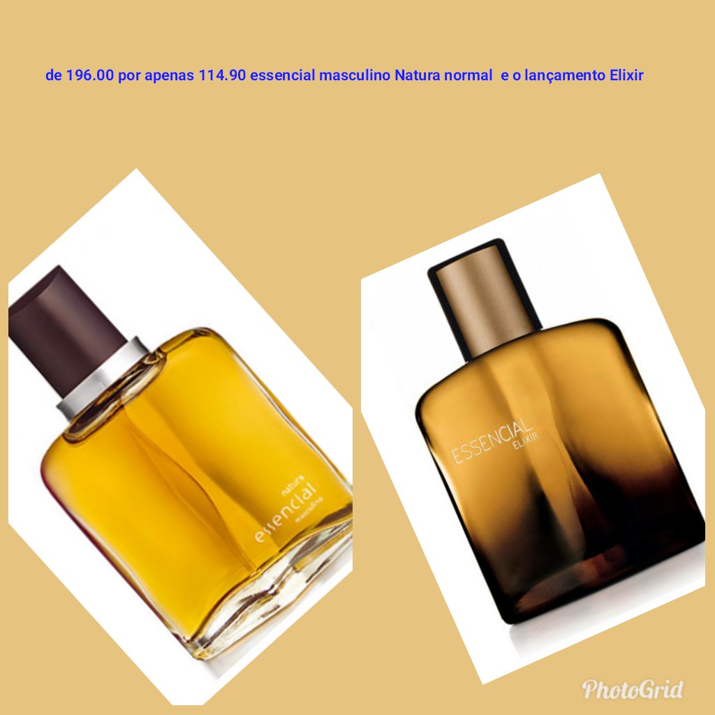 #PROMONATURA essencial normal e o lançamento Elixir somente 114.90 vc não vai perde Ne..compre no meu espaço Natura rede.natura.net/espaco/iraceli1 entrega em todo lugar de 196.00 por apenas 114.90 isso mesmo