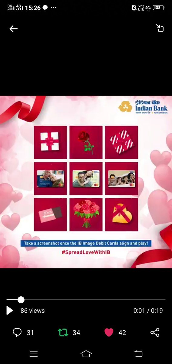 prakash_rohida's tweet photo. @MyIndianBank Here's my perfect screenshot when the IB Image Debit ๐ณ align together @MyIndianBank
#SpreadLoveWithIB
Join2win
@ramyavellanki @blessedkamal @Celina_Tweets @VHetal @bhelman9 @vishal_vadoliya @Lyfscool247 @mr_adesara @BhavikaRajaswan @cuteushakumari https://t.co/165KUroMA3