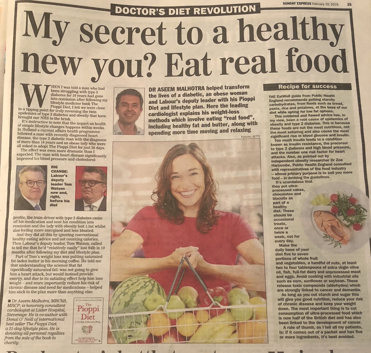 Want to beat #obesity and type 2 diabetes? Ignoring Public Health England’s outdated, flawed and food industry influenced dietary guidelines would be a good start! #PioppiDiet #NHS