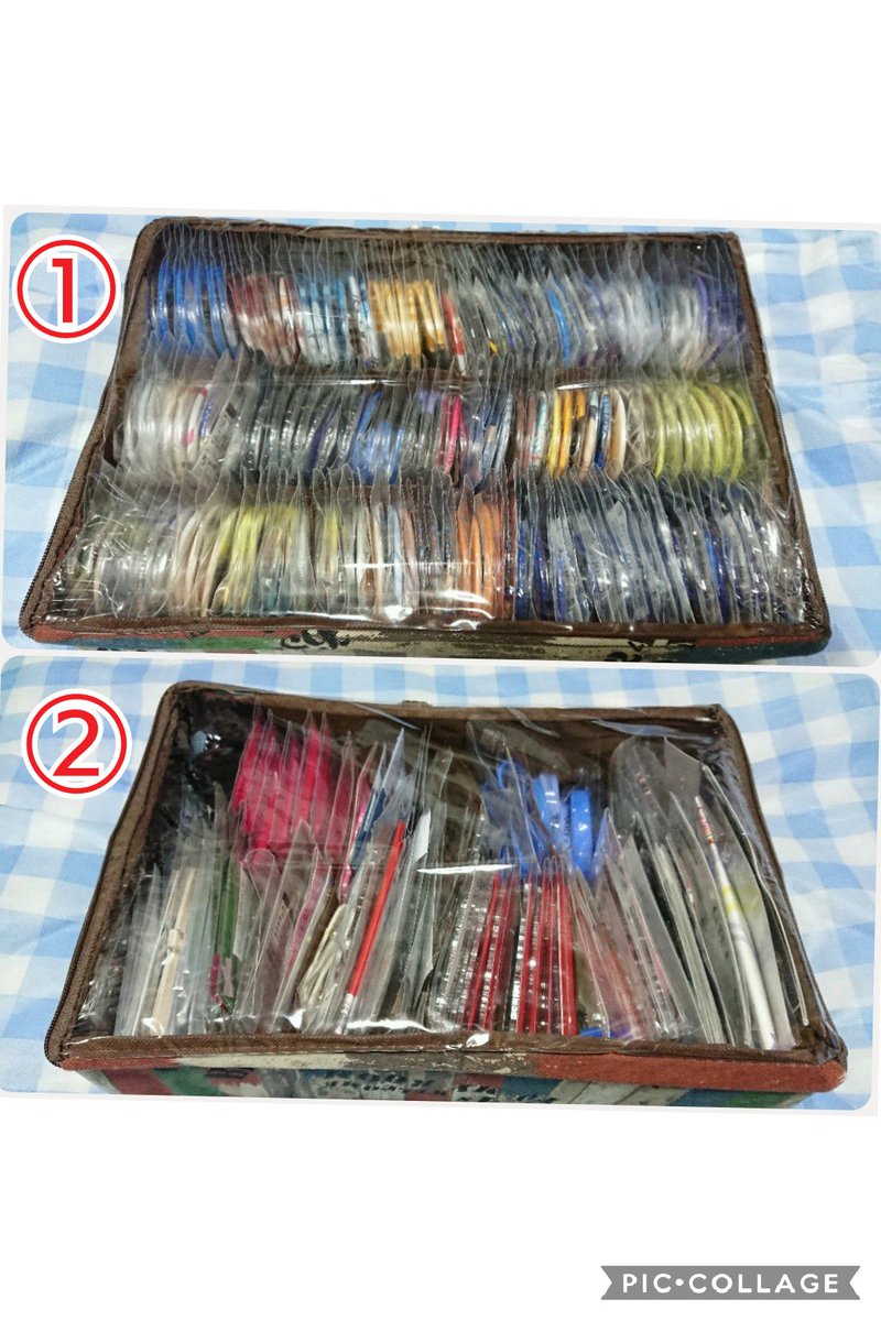 ゆき בטוויטר 自分で探したり ツイッターで見かけたグッズ収納で 試してみて活用しやすい物を紹介しますので参考にどうぞ は 75mm缶バッジ 外袋無しは 外袋有りは はそれより小さい缶バッジ 54mm以下 や小さめのアクキーなど はそれら以外の普通