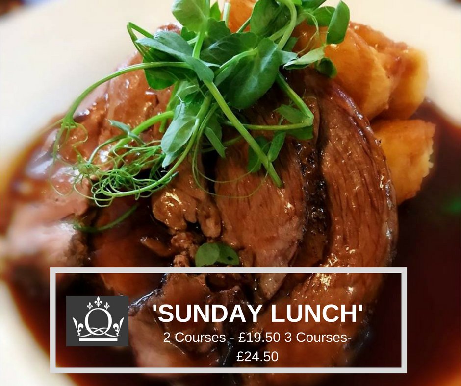 TheQueensBel's tweet photo. Catch up with family and friends over a delicious Sunday Lunch! 🍷😋🍽️
Served from 12pm till 4.30pm. #SundayRoast #Foodies #FamilyTime #Friends https://t.co/xmLmTbshKr