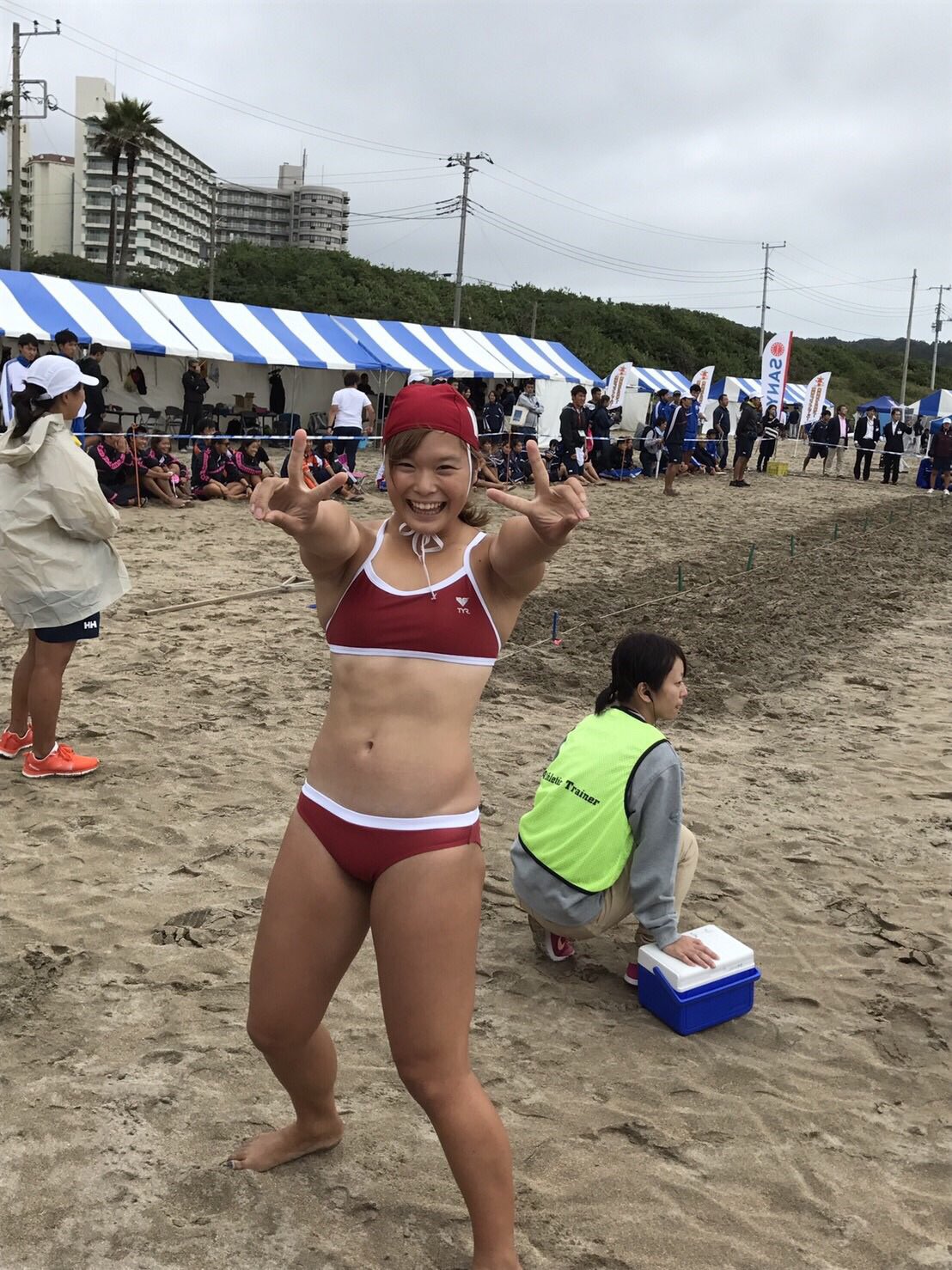 園田モデル(スパイラルデザイン) TYR × GUARD 競泳 水着 レディース