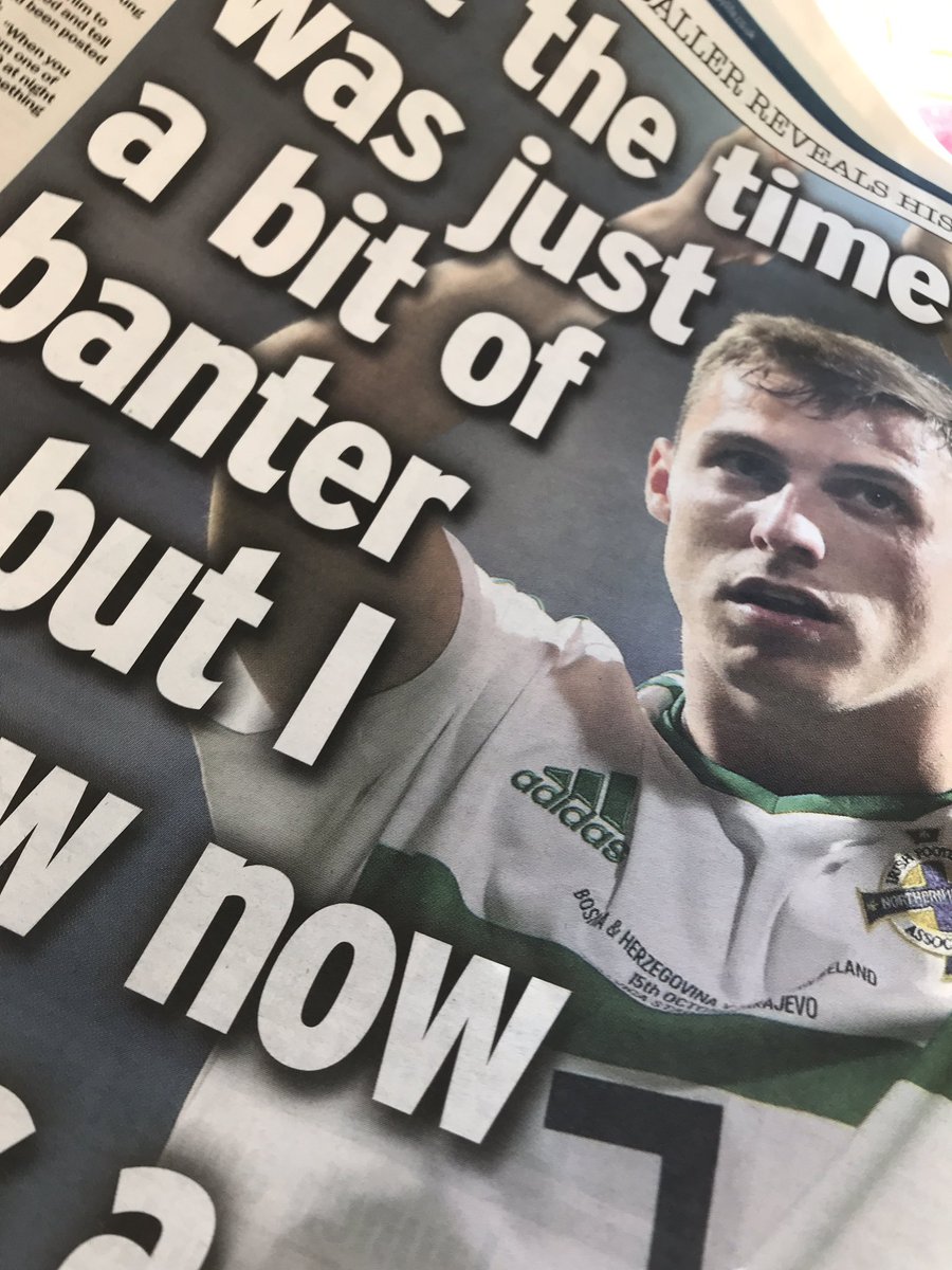 RikiNeill's tweet photo. Really honest interview with #GavinWhyte from @OUFCOfficial in @TheSundayLife on the perils of social media. He made a mistake. We’ve all done many things we’d prefer the world didn’t see - life was simpler without social, esp when growing up https://t.co/CK35wqIXrO