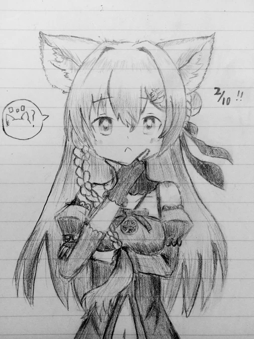 #TamaArt 
 #夜桜たま 
お誕生日おめでとうございます(全く関係ない絵) 