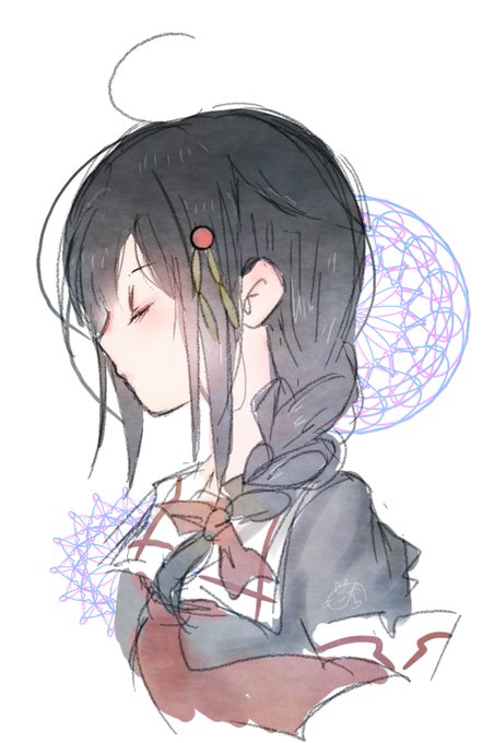 「braid profile」 illustration images(Oldest)