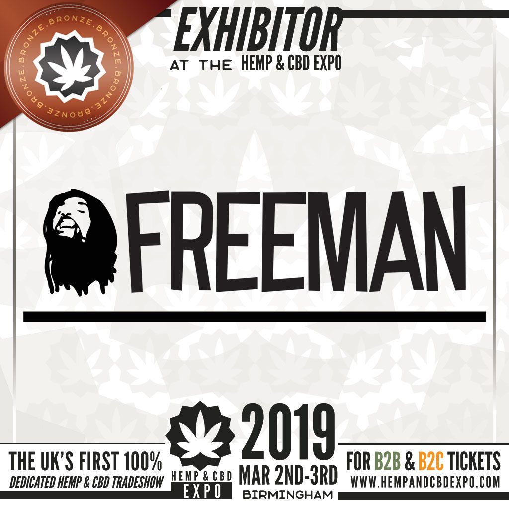 hempandcbdexpo's tweet image. We’re delighted to announce #Freemanhemp will be a Bronze Sponsor at the first #hempandcbdexpo March 2nd &amp;amp; 3rd 2019 - Come see them at the show! Get your B2C tickets now | free B2B registration hempandcbdexpo.com #cbdusers #health #cannabisseeds #hempprotein #seedbanks