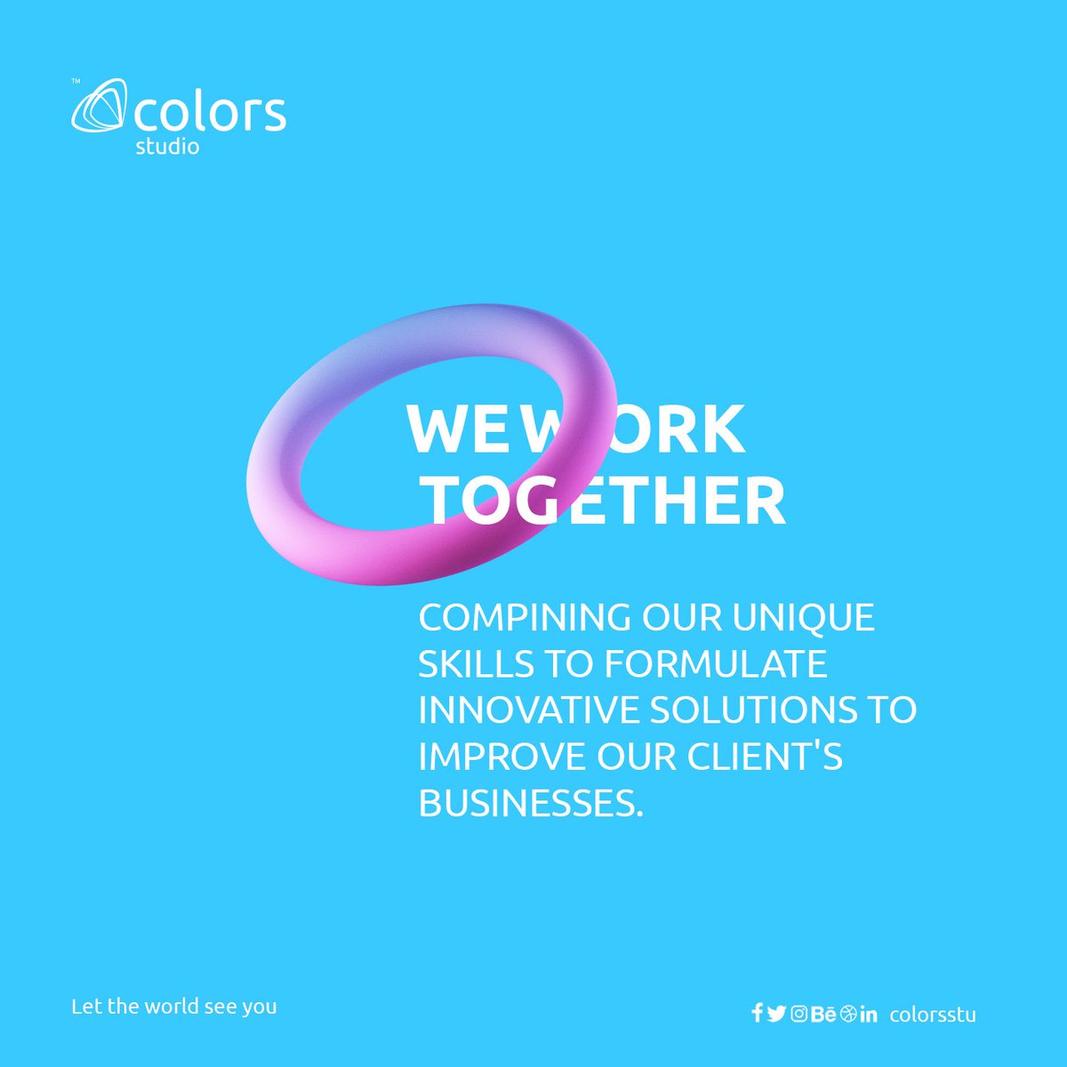 colorsstu's tweet photo. WE WORK WITH BUSINESSES OF ALL SIZES TO HELP THEM CONNECT WITH AUDIENCES THROUGH CREATIVE AND INTELLIGENT DESIGN.  
#colorstudio https://t.co/vGj1PfMGUm
