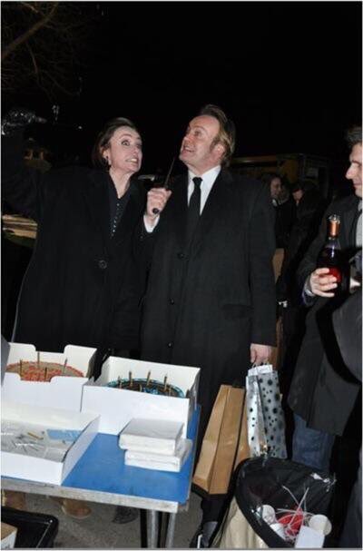 Happy Birthday to and Philip Glenister! Who doesn t get excited over cake?   