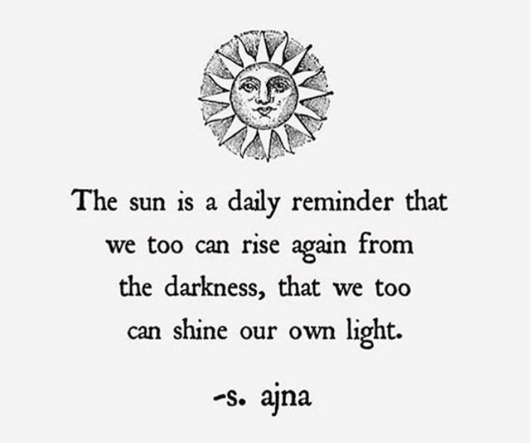 HeatherJ22's tweet photo. Shine your own light...although it helps when the sun is out to play ☀️ ☀️☀️ #SundayMorning #SundayFunday #SelfcareSunday #selfcare #BetheLight #shine https://t.co/rzXPi4yLSq