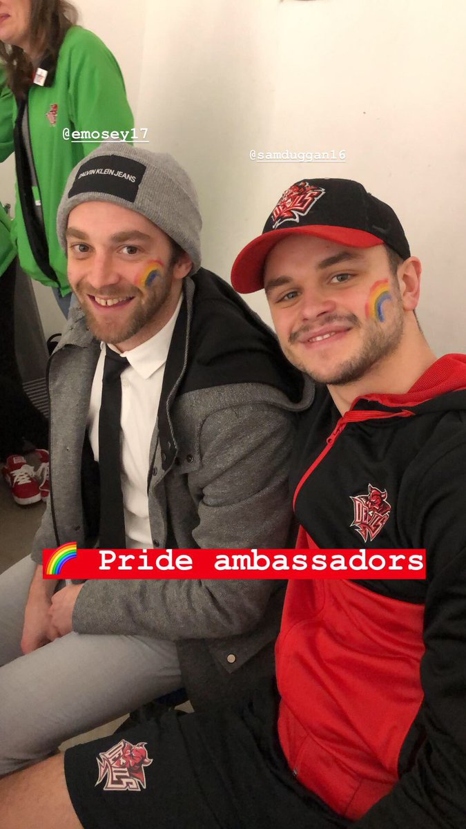 cardiffdevils's tweet image. So proud of our Pride Ambassadors @SDuggan1661 &amp;amp; @evan_mosey 🌈
