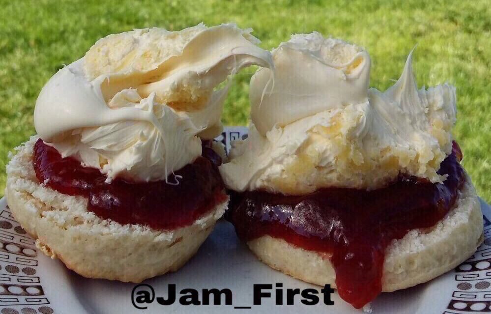 #HappySunday. #JamFirst the #OnlyWay the #ProperWay the #CornishWay.