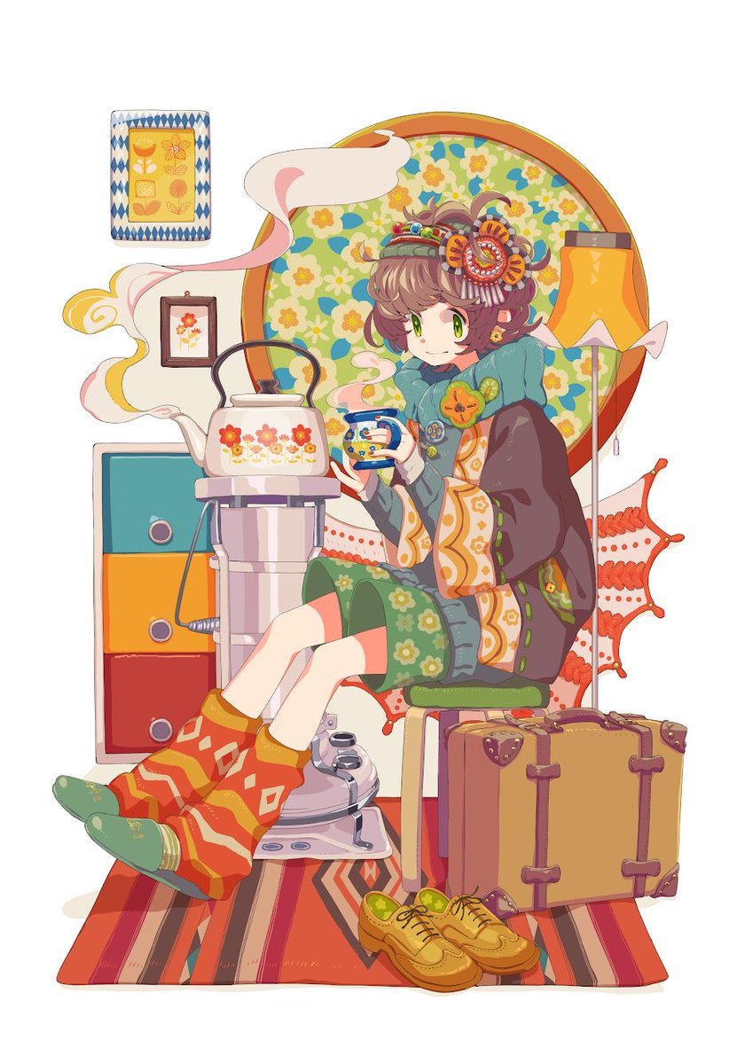 「春になったら旅行に行く 」|餅村のイラスト