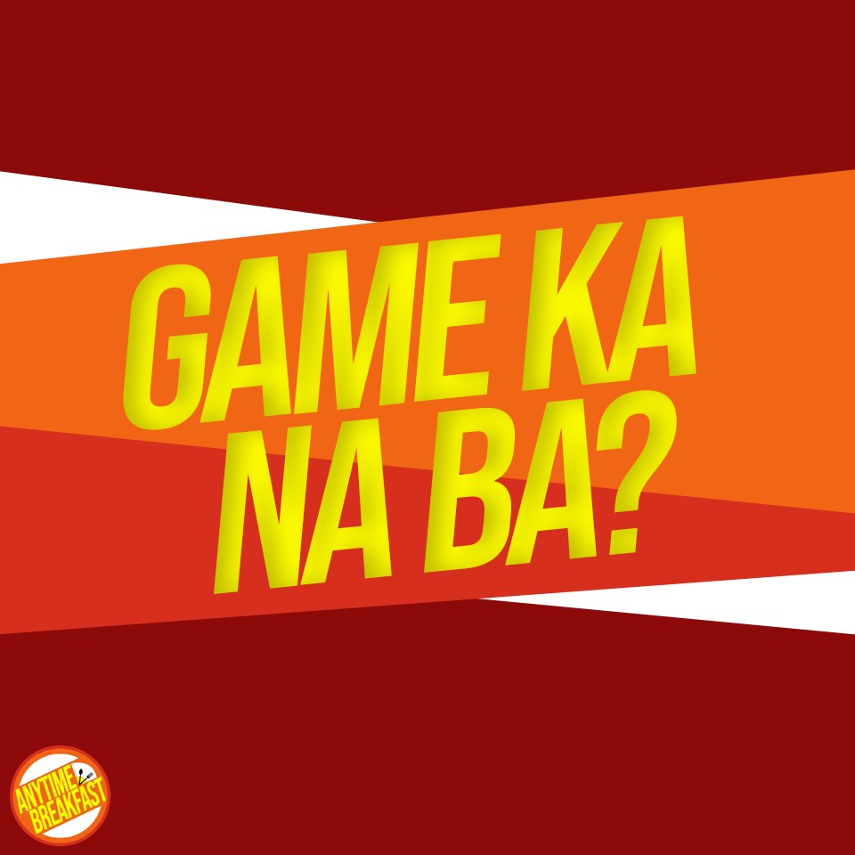 OfficialAnytime's tweet image. G it, G it, G eat!

Come and join the challenge later at 9:00 p.m. to get a chance to win Anytime Breakfast freebies for the upcoming Pax Converge! 

Game ka na ba?
#AnytimeBreakfast #GameTimeAnytime