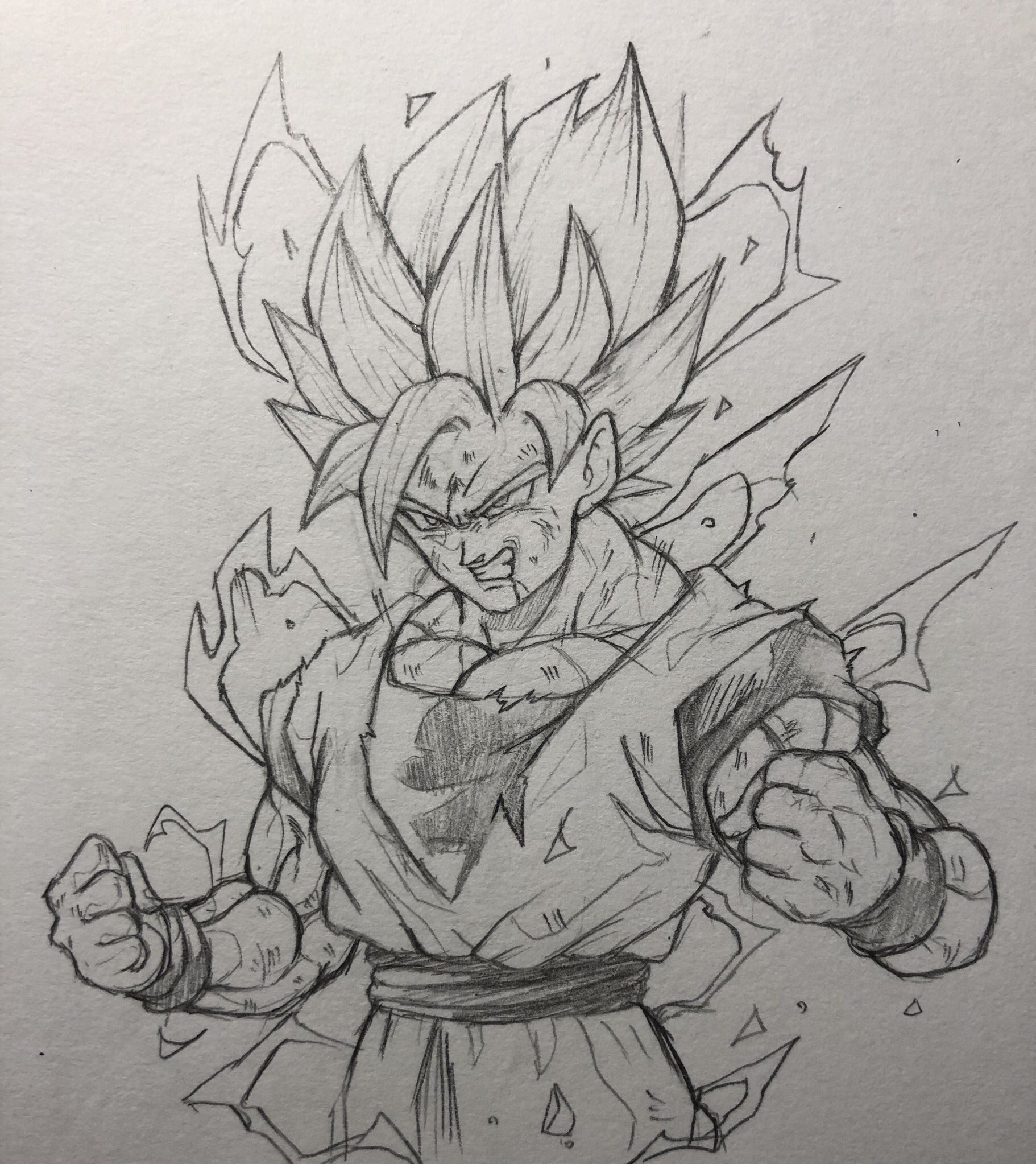 Goku карандашом