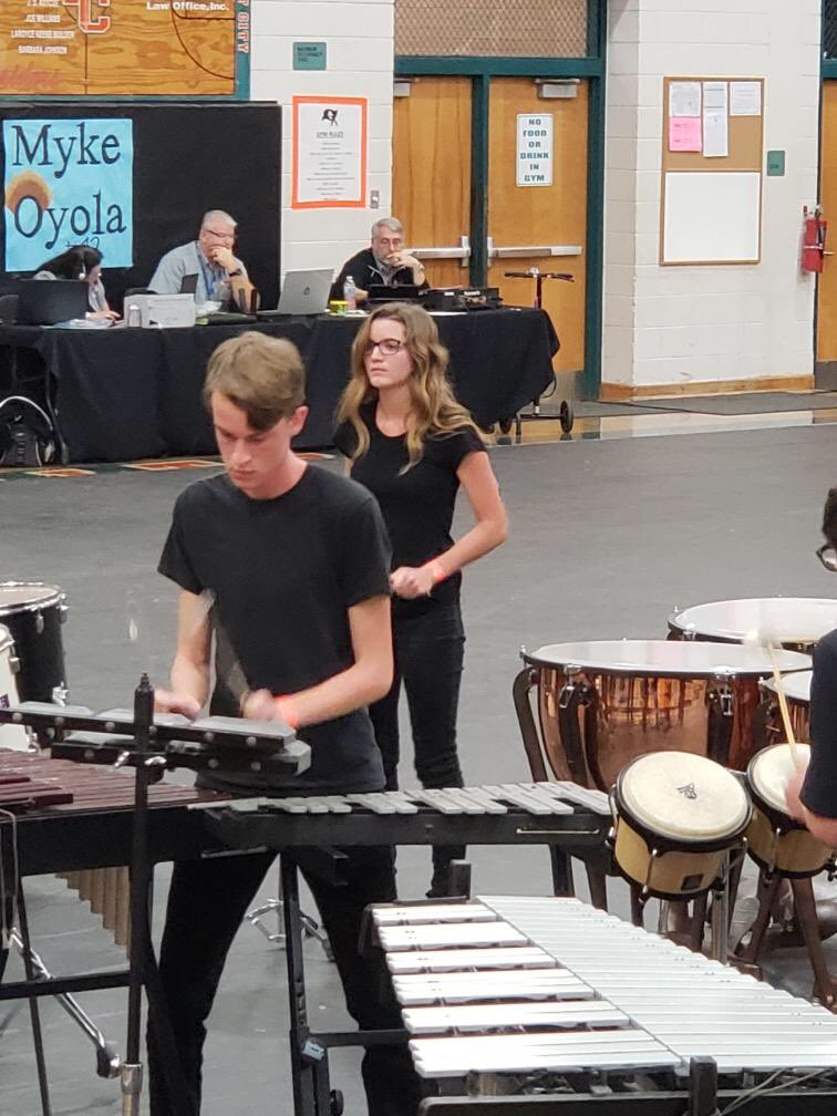 FLVACapitalsFan's tweet photo. Congratulations on another 1st place for these talented musicians at FFCC!! The Great 8 + Nate and Chad the “Good Luck Duck” 🥁🎹🎼💜 #WeAreRoyal @rrhsknights @mattyfrank623 https://t.co/4pILUX3N56
