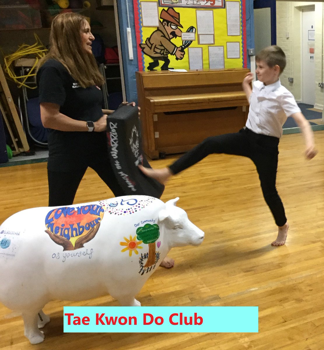 StJamesJuniorS1's tweet photo. Baaa-rton has been active during Wellbeing Week!  #Baarton #GoodShepherdProject #5WaysToWellbeing @glosdiocschools @GlosDioc https://t.co/CY3ccUDb7f