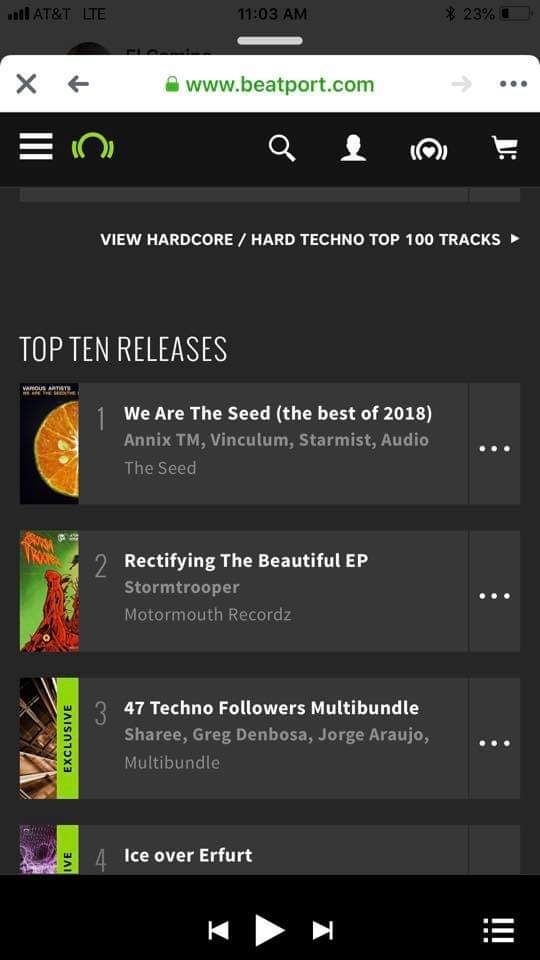 bangtech12TN's tweet photo. Still number 1! #theseed #enoakaconfusion #detroittechnomilitia #Techno #beatport https://t.co/4TgZ94AV0m https://t.co/H2IsIEfRip https://t.co/s5IxWFKeZx