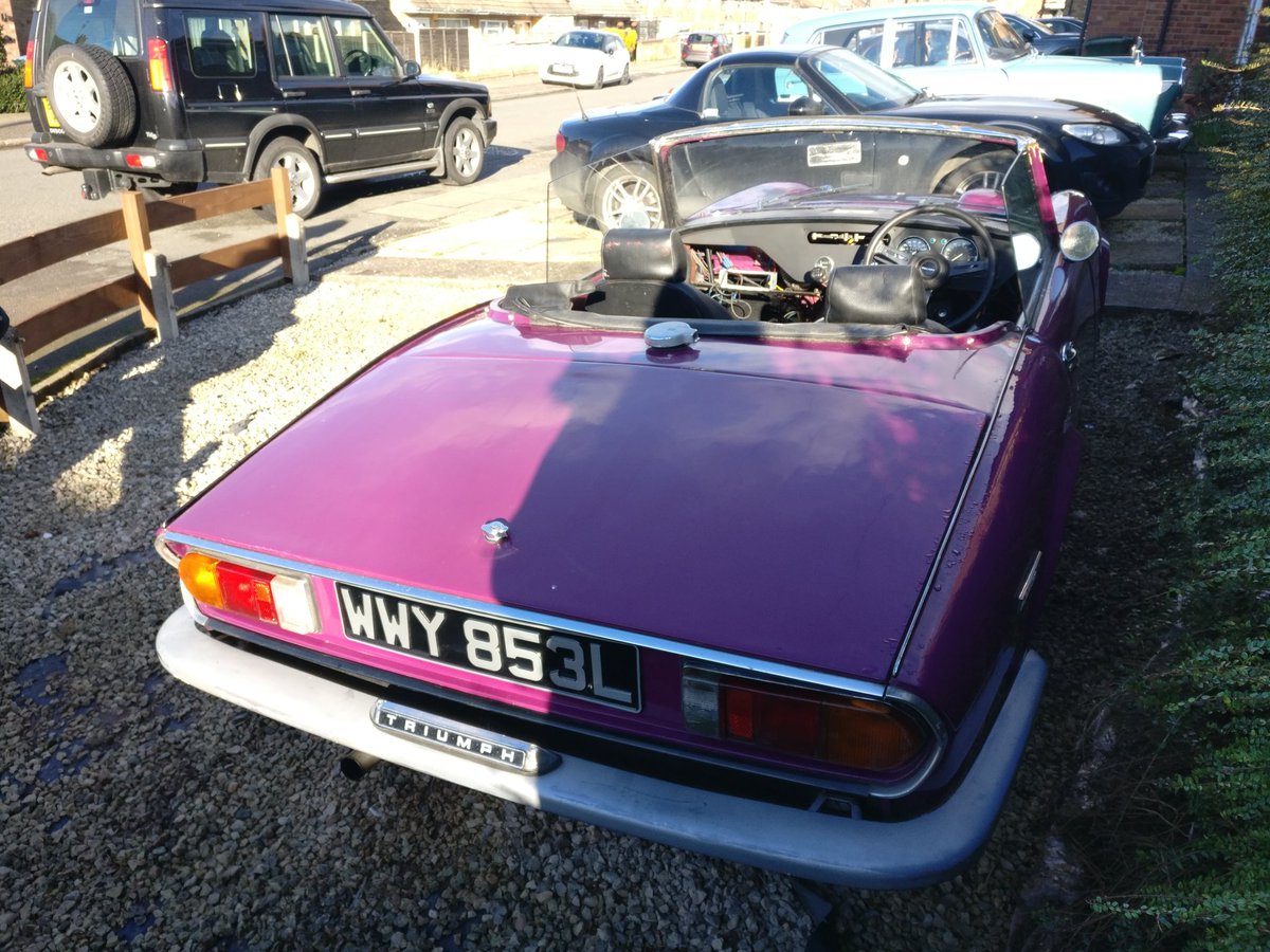 Popped along to the <a href="/mgtriumphshow/">MG & Triumph Show</a> this morning. It was too rainy to take the GT6, but we still came back with lots of bits, including an ignition barrel so Penny now starts on the key and doesn't need to be hotwired every time! #triumph #triumphspitfire #pennythespitfire