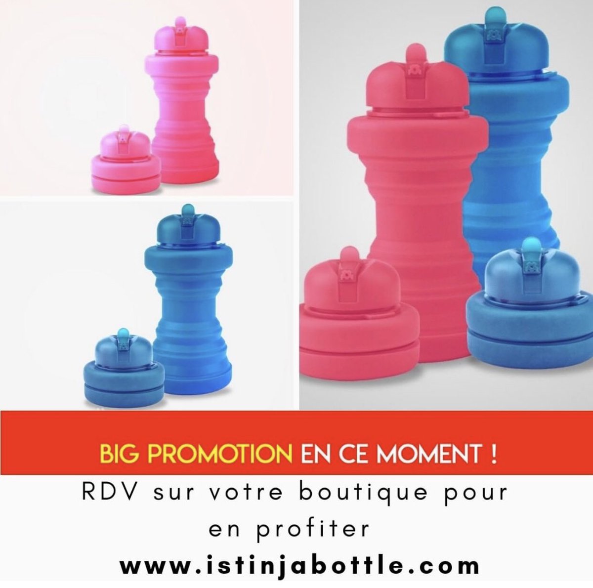 istinjabottle's tweet photo. 🎉 C’est partis pour le lancement officiel de⚡️ « La Big Promo Istinja Bottle » ⚡️! Profitez votre Istinja à prix exceptionnel ... pour quelques jours ! RDV sur votre boutique 🛍 en ligne https://t.co/HX0ceYrXnF sans plus attendre 🚀🚀🚀 #istinjabottle #bigpromo https://t.co/1n3hZrgbFg