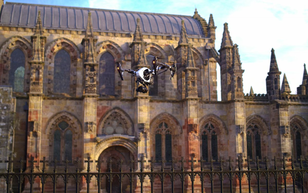 droneglasgow's tweet photo. Happy to announce we’re on tele! Our aerial footage of Rosslyn Chapel was used on episode 1 of Secret Scotland with Susan Calman on Channel 5. Available on catch up https://t.co/ZRmetsbq4j