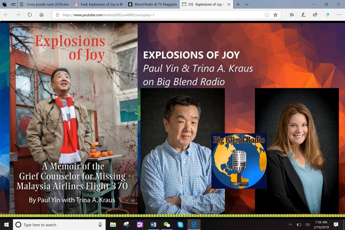 Catch this interview in <a href="/BigBlendMag/">Big Blend Radio & Magazines</a> this month! #PaulYin #Psychology #MH370 #EoJ youtu.be/kR2uxA6l8fs