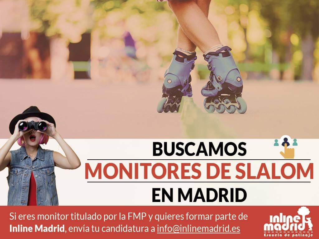 Si lo tuyo son los conos y tienes experiencia enseñando a niños y adultos. ¡Esto te interesa!En Inline Madrid buscamos monitores y entrenadores de #Slalom. Contáctanos: 📧info@inlinemadrid.es | ☎️ 616330946 #escuelapatinaje