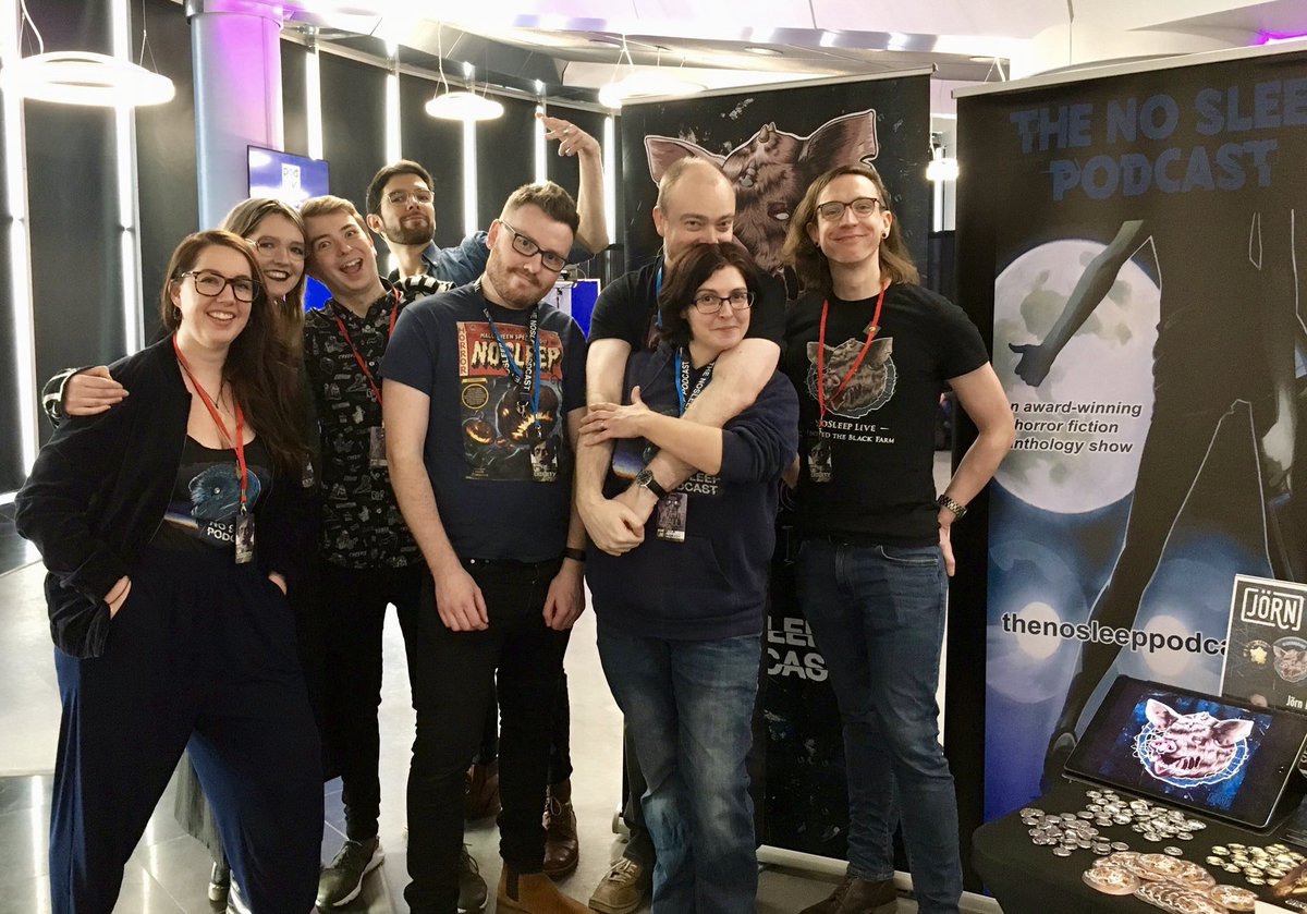 Hey peeps!
Last week, we went to the PodUK conference in Birmingham and met some <a href="/NosleepPodcast/">The NoSleep Podcast</a> folk!

I wrote about it here:

joern.art/blog/2019/2/10…