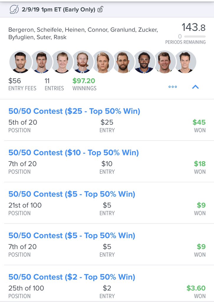 FL3X_4LPH4's tweet photo. Another huge day on both sites sweeping NHL and NBA. Make sure to screenshot your winnings and tip your waiter (link in bio).
#NotToBrag #DFS #DFSNBA #DFSNHL https://t.co/gcyDGWBUEq