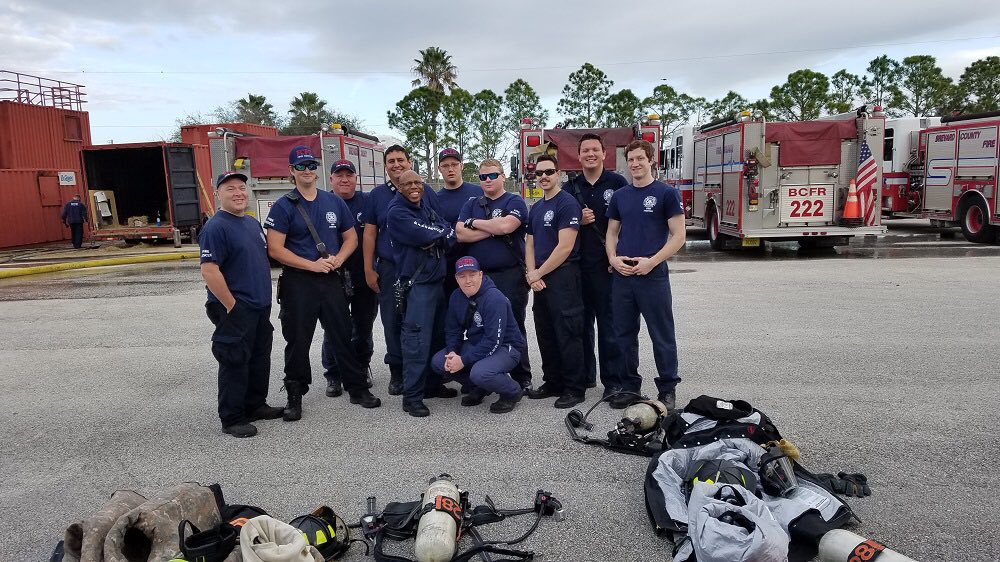 BCFRpio's tweet image. Yesterday, BCFR training conducted live burn training for our 3 vol FDs in the county. MIVFD, Four Com VFD and Mims VFD participated. #VolunteerFD #MIMS #MerrittIsland #Sharpes #FireTraining #BCFR #BrevardCounty