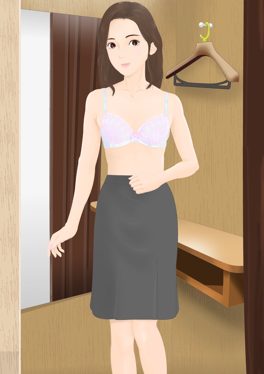 スーツ 透けブラ 