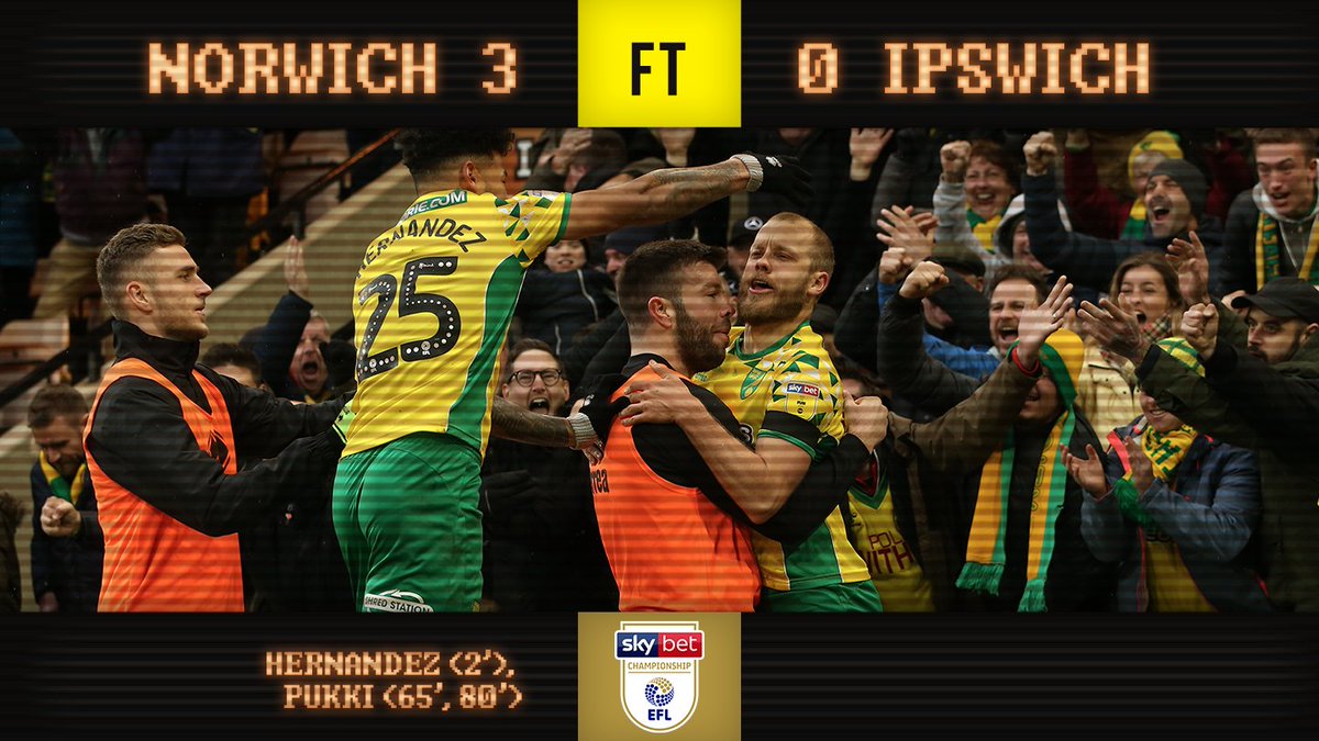 "Oh no, how awful. When are Ipswich Town ever going to beat them?" #ncfc