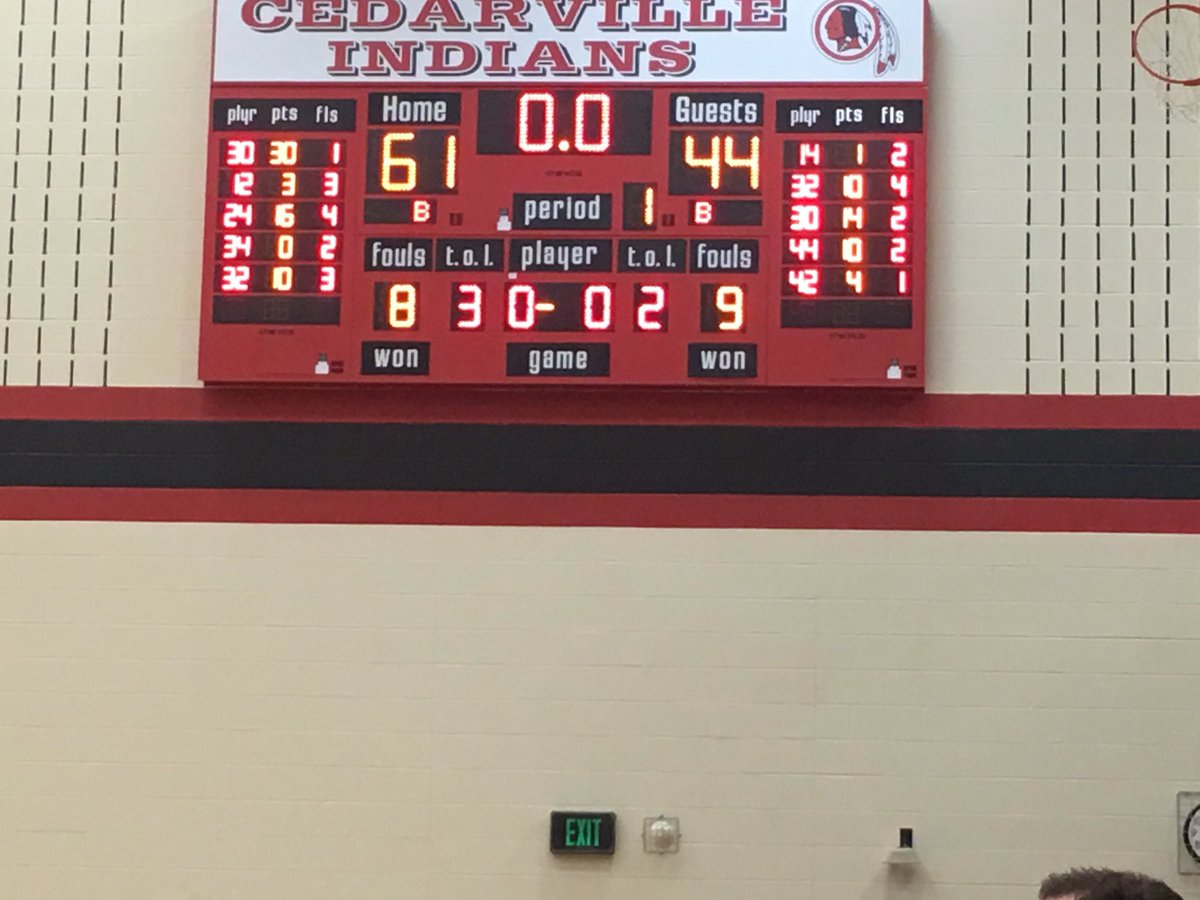 The final girls home game included a celebration of seniors, a win against the Rams, and 30 pts for #30!  #cedarvilleindians