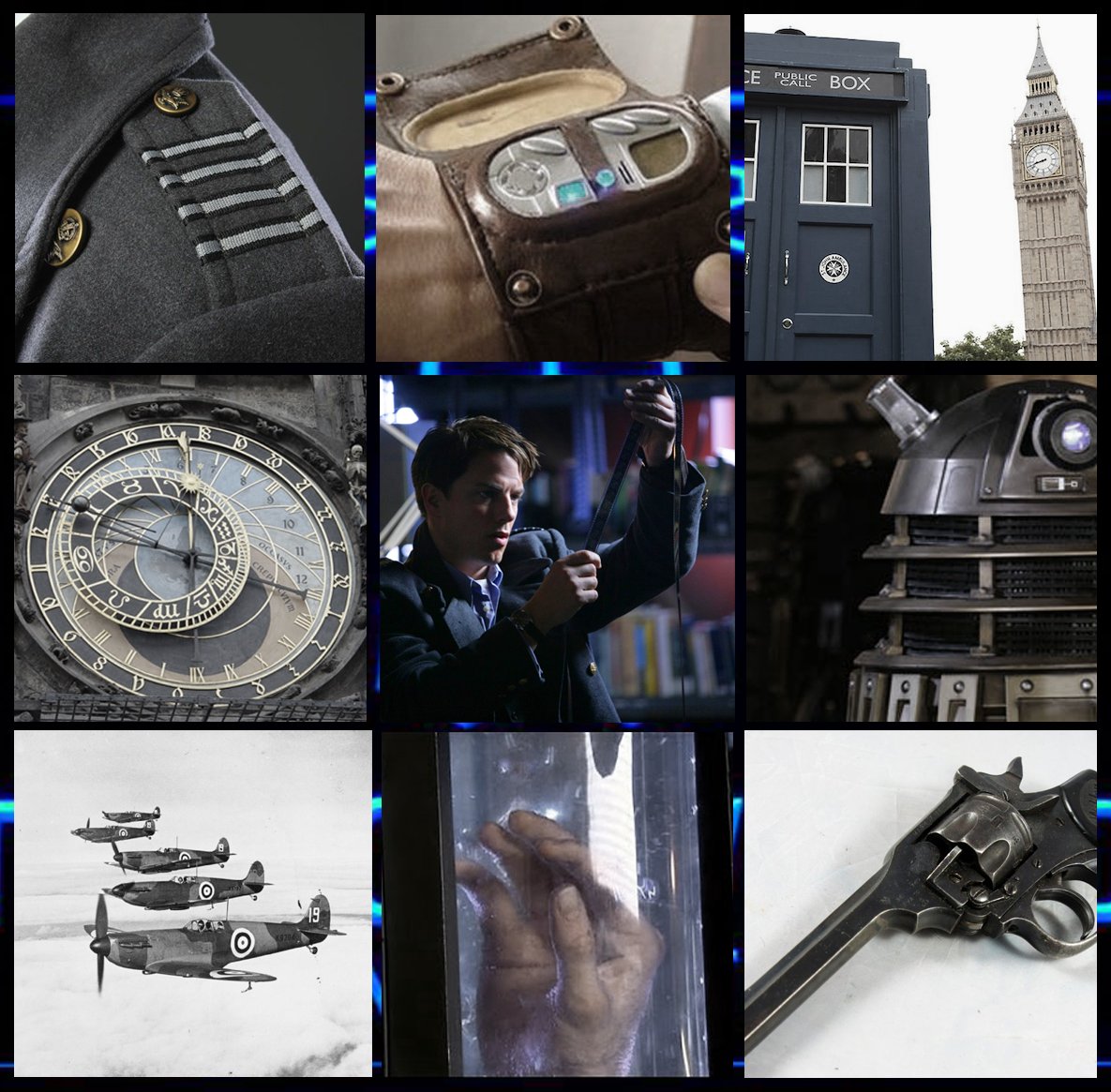 Captain Jack Harkness
 
❛❛The 21st century is when everything changes. And Torchwood is ready.❜❜

• 133 Squadron, Royal Air Force, American volunteer
• 51st century man 🕰️
• Time Agent
• The Doctor's companion 
• #DoctorWho / #Torchwood