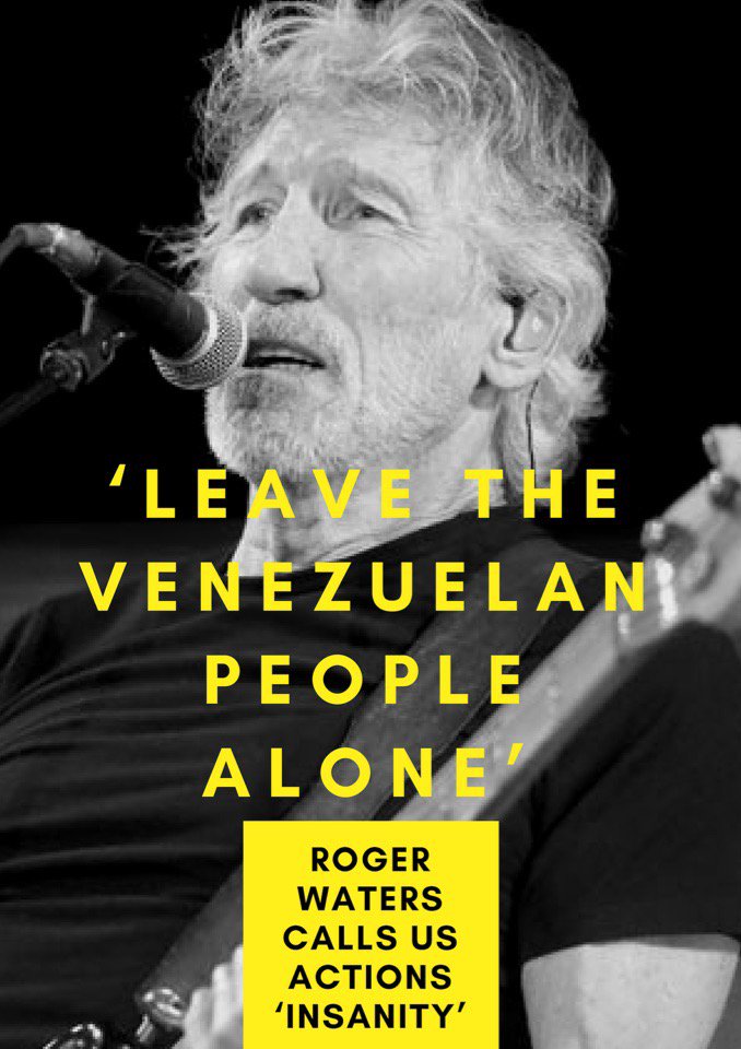 RT_com's tweet photo. Fmr #PinkFloyd frontman @rogerwaters lashes out at the US govt for destroying 'real democracy' in #Venezuela, calls for an end to 'Trump’s coup' in the Latin American country
READ MORE:
https://t.co/2mqLUJKiEy https://t.co/OWrCryCH8c